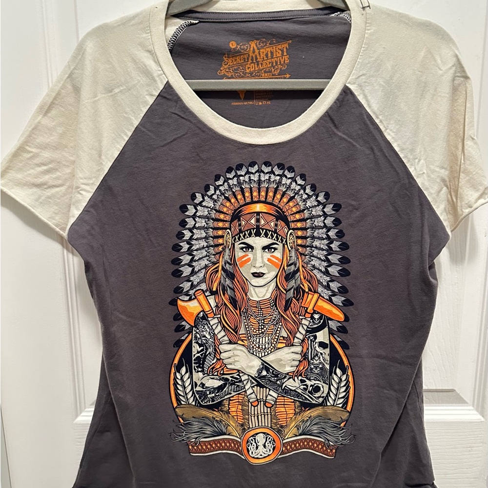 Affliction (Secret Artist Collection) short sleeve tee-shirt Sz L Good condition